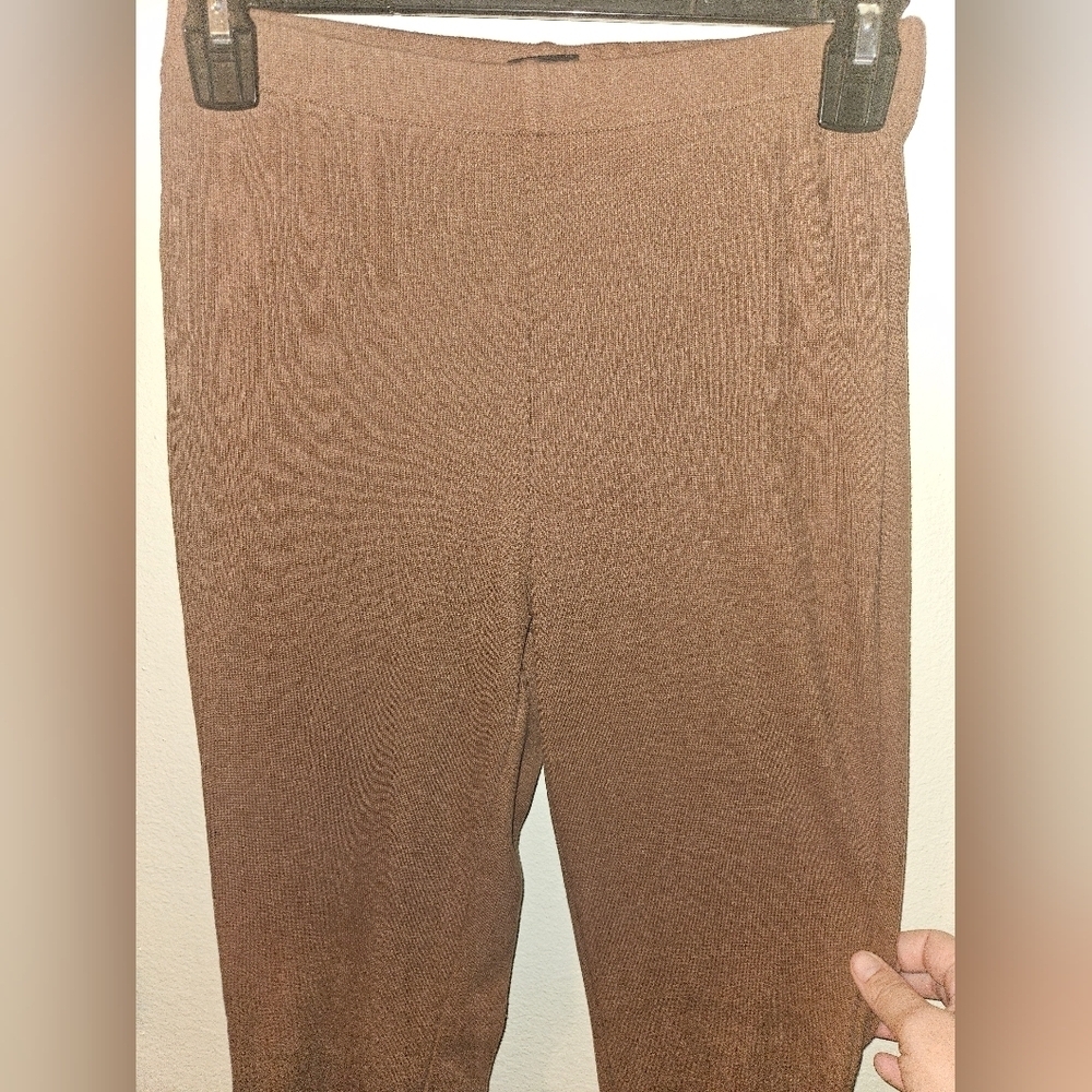 Pac Sun Womans Brown Flared Leg Leggings Size M - Picture 2 of 11